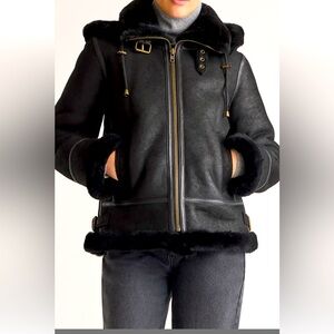 Quince 100% Shearling Bomber Jacket